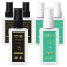 디오넬 시크릿러브 바디미스트 블랙에디션 + 클린코튼, 3개, 80ml