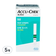 아큐첵 액티브 혈당검사지, 5개, 50매