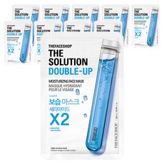 더페이스샵 더솔루션 더블업 보습 마스크시트, 1개입, 10개