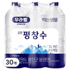 평창수 무라벨 생수, 2L, 30개