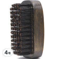 Mantoolkitz 刮鬍專用原木高級起泡刷 黑色, 1入, 4個