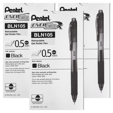 펜텔 볼펜 BLN105S-A 0.5mm, Black, 36개