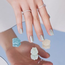 데싱디바 매직프레스 민트 오로라 네일팁, 1개, 그린