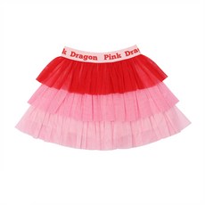 Pink Dragon 女童三層紗裙