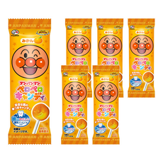 FUJIYA 不二家 麵包超人棒棒糖 隨機口味, 8g, 6包