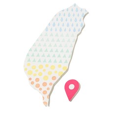 台灣特色便利貼/台灣, 台灣造型便利貼，可重複黏貼，地標符號，文創風格, 1入