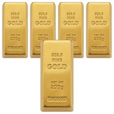 新年冰箱磁鐵 5個, 金色