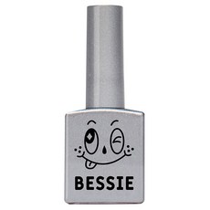 BESSIE 韓國原廠直供 亮片系列 美甲凝膠, GL02 帥氣銀色, 11ml, 1瓶