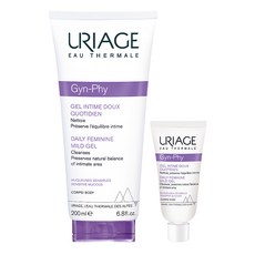 URIAGE 優麗雅 Jinbi日常女性溫和凝膠女性清潔劑+ 3ml, 200ml, 1組