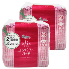 elleair 艾黎艾爾 elis 愛麗思 極致薄衛生棉 護翼型, 日用量多(23cm), 23片, 2包