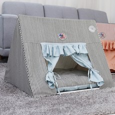 REDPUPPY Launch Rain 寵物屋, 條紋深灰色, 1個