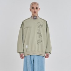 AJOBYAJO Total Logo Nylon Sweatshirt PB234TP009