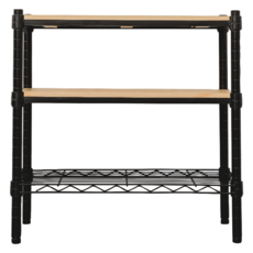 dayneeds 日需百備 松木烤漆三層架, 黑色, 3層
