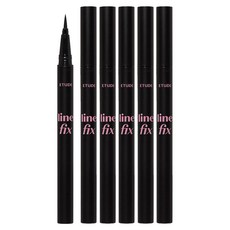 에뛰드 라인 픽스 브러쉬 라이너 0.5g, 01 블랙, 5개