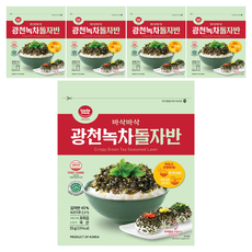 바다모아 광천 녹차 돌김자반, 55g, 5개