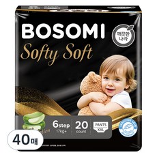 보솜이 소프티소프트 팬티형 기저귀 남여공용, 40매, 점보형(2XL)