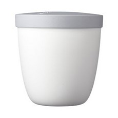 MEPAL 荷蘭隨行ellipse點心罐 100%防漏 可用於洗碗機 可微波(蓋子要打開) 可冷凍 耐熱溫度:100°C, 白色, 1個