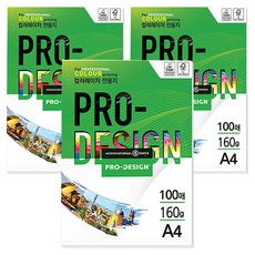 삼은파트너스 칼라레이저전용지 ProDesign 160g, A4, 300매