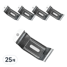 더원홈데코 우드블라인드 브라켓 6.3 x 2.5 cm, 메탈, 25개