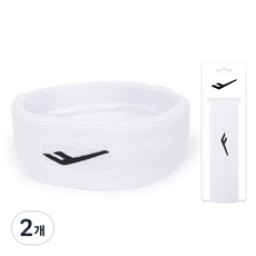 프로스펙스 헤어밴드, 화이트, 2개