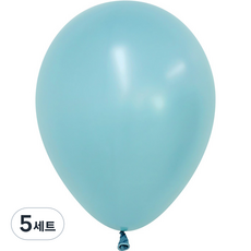 셈퍼텍스 풍선 13cm 100p, 파스텔더스크 블루, 5세트