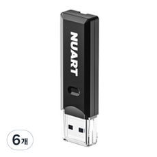 누아트 USB 3.0 블랙박스 SD카드 Micro SD TF 카드리더기, 블랙, 6개