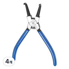 워크프로 CR V 구부러진 내부 서클립 스냅링 플라이어 곡오 180mm WP231083, 4개