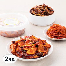 반찬 오징어 고추장 진미채 100g + 가문어 볶음 100g + 고추장 멸치볶음 100g, 300g, 2세트