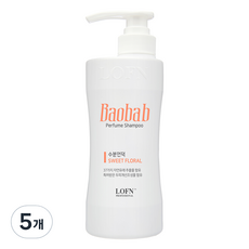 Lofn Baobab Moisture Hill 香水洗髮水甜花香, 500g, 5個