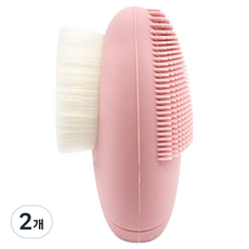 Toolif 雙頭矽膠毛孔清潔刷, 2個, 粉紅色
