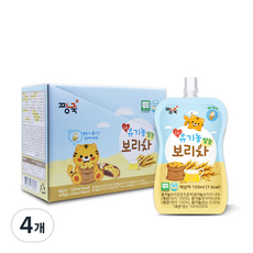 짱죽 순한 유기농 쌀눈 보리차, 120ml, 10개입, 4개