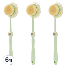 Allode 雙面小熊沐浴刷, TYPE03 綠色, 1入, 6個