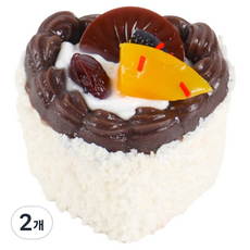 Blacktree 彩色愛心杯子蛋糕公仔 白色A, 2個