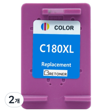 그래토너 삼성 INK-C180XL 호환 잉크 카트리지, 컬러, 2개