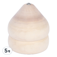 프레이르 전통 민속 놀이 나무 팽이 내추럴 6cm 1, 5개