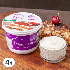 엘다 마스카포네 치즈, 500g, 1개입, 4개