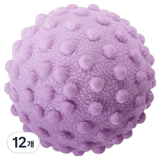 글로벌픽 휴대용 풋케어 마사지볼 5cm, 퍼플, 12개