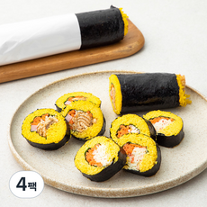 샐러드G 유부 계란김밥 + 와사비 맛살 계란김밥, 509g, 4팩