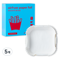 Gagaho空氣炸鍋紙 5.2L 中型 20*4.5*23cm, 90入, 5個