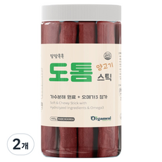올가밀 강아지 말랑촉촉 도톰스틱, 400g, 2개, 양고기
