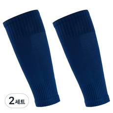 運動用尼龍加壓透氣小腿套 海軍藍 雙腳組, 2套