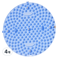 Wonteak 足部按摩指壓墊, 藍色, 4個