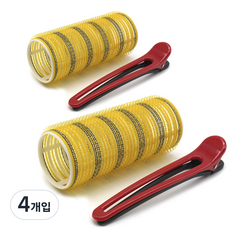 Hair Best 髮夾式髮捲 大 HBF051, 混合顏色, 4個