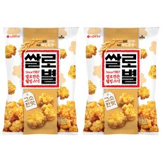 롯데웰푸드 쌀로만든 쌀로별 고소한맛, 156g, 2개