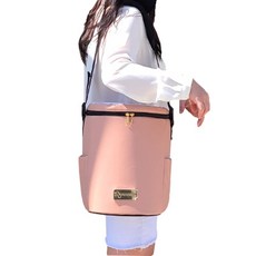 Romance Dog素色簡約寵物後背包, 可愛的粉紅色