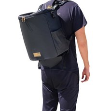 Romance Dog素色簡約寵物後背包, 黑色