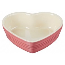 LE CREUSET 心型烤盤 16cm, 薔薇粉, 1個