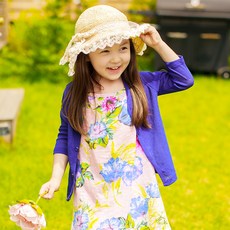 URAVI Kid'S 孩童V領7分袖開襟衫