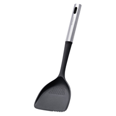 LocknLock 樂扣樂扣 家家必備尼龍烹具/中式鍋鏟, 銀色 + 黑色, 1支