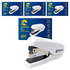 Peace Tools 和平韓國扁平簡易訂書機HD-510, 4個, 白色